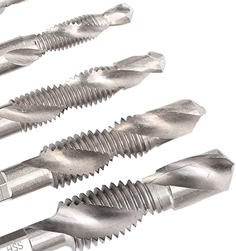 Bit de perfuração, design integrado Design Spiral Notch Thread Kit Tap Kit para processamento de máquina -ferramenta para manutenção de automóveis para manufatura industrial