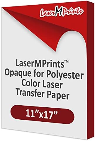 Lasermprints opacos para papel de transferência de laser colorido de poliéster, 11 x 17