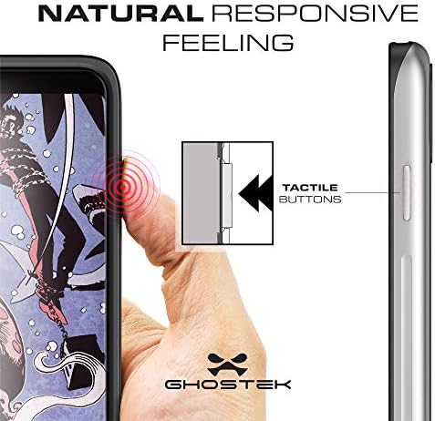 GHOSTEK Atomic Slim Clear iPhone x 10 estojo com pára -choques de metal espacial Super Proteção pesada Proteção à prova de choque