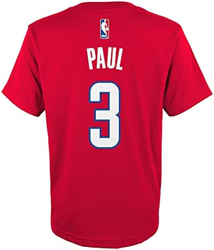 Juventude dos meninos da NBA externa, Chris Paul Los Angeles Clippers Game Time Short Sleeve T-Shirt