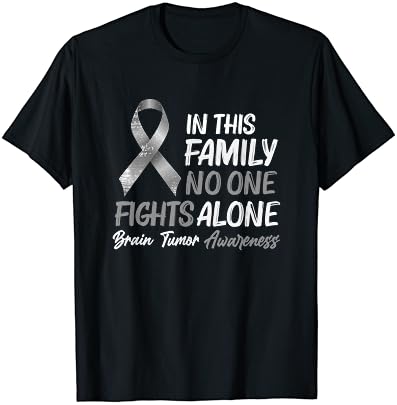 Consciência do tumor cerebral - T -shirt de suporte ao câncer cerebral