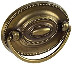 Knobdeals 1165 Cleda de mobiliário Pull, oval, 2-1/4 C - C, Antique ENGLÊS EMPRIMENTO - 25 PACK