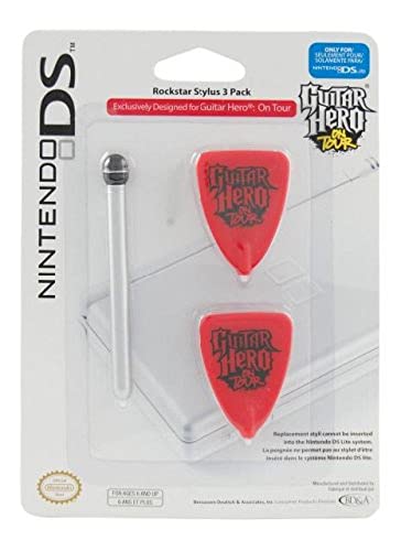 Powera Nintendo DS Guitar Hero na turnê - 3 pacote rockstar Stylus