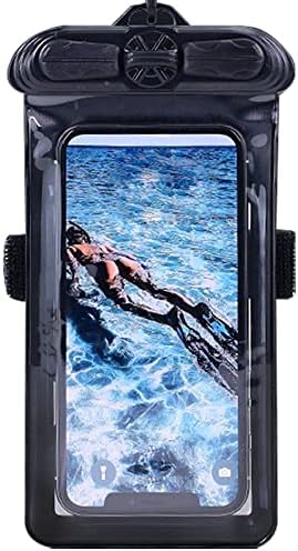 VAXSON Telefone Case Black, compatível com Huawei Honor 8x Bolsa à prova d'água Bolsa seca [não filme de protetor de tela]
