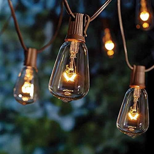 Lâmpadas de Edison, lâmpadas transparentes de substituição - 5 watts C7/E12 Base de parafuso para luzes de Natal internas/externas