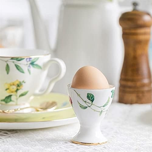 Portador de ovo de ovo, xícaras de ovo de ovo, copo de ovo impressas à mão para o café da manhã portão de ovos cozidos macios,