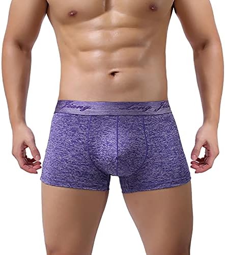 Mens Boxer Shorts Mid-Waist Color Briefs Men's Underwear