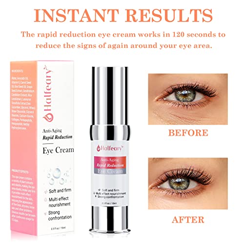 Joprooch Antienveld Reduct Reduct Eye Cream, visivelmente e instantaneamente reduz rugas, olheiras, bolsas sob os olhos em 2 minutos,