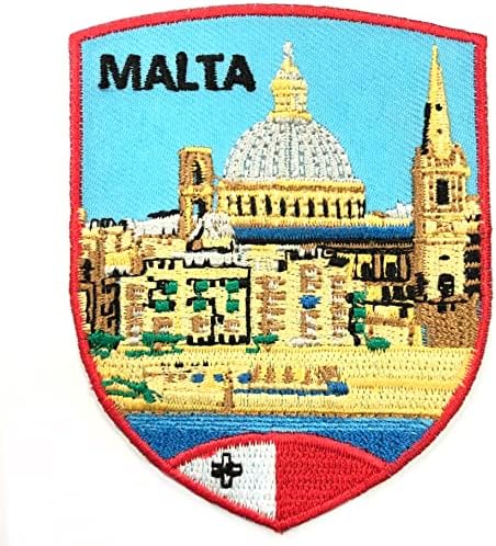 A-One Rotunda de Mosta Destinos de Vaciais Destinos Selados de Backamento de Coloque Patch+Malta Patch+Malta Bandeira Nacional