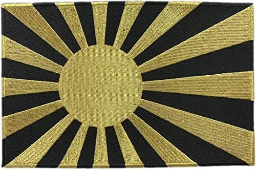 Japão Importar Wappen-Ya Dongri Bordado Ferro Bordado na Bandeira Japonesa Rising Sun Sew On Patches Badge S0004