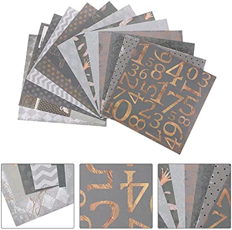 Coheali 72 -Sheets Documentos de Scrapbook Material Material Diy Artes da Mão Reversível Gift Paper Card Art Bouquet Book Presente