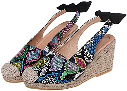 Sandálias de cunha elegante para mulheres sandálias confortáveis ​​de verão slides casuais tampa em sapatos de sandálias Pu Florform