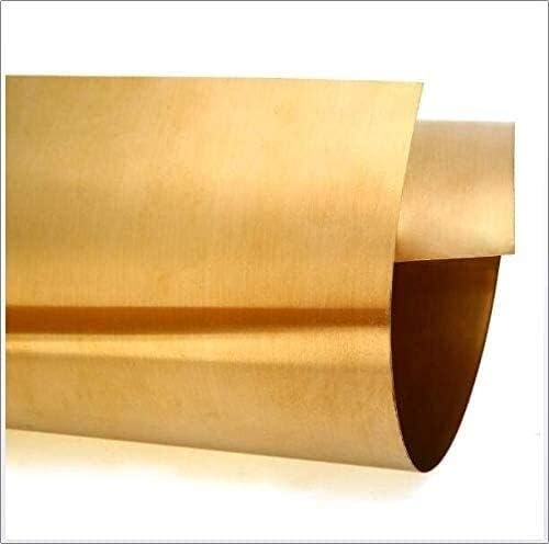 Placa de latão 99,9% de cobre Cu Metal Folha de folha T2 Alta pureza Rolo de folha de metal, 100x1000 mm, espessura 0,6mm