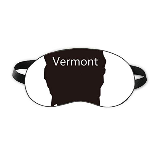 Vermont America EUA mapa esboço do sono escudo de olho macio tampa de tanque de cegos noturnos