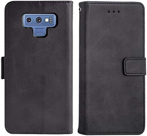 Caixa de telefone Asuwish para a capa Samsung Galaxy Note 9 Folio Flip Wallet, PU Slots de cartão de crédito de couro PU Slots