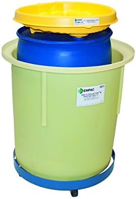 Sistema de coletores poli 66 - Sistema de coleta de resíduos, capacidade de derramamento de 70 galões, capacidade de carga