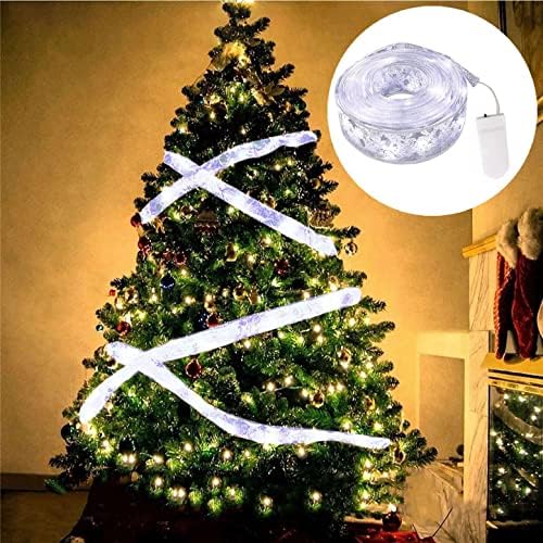 Decoração de Natal Xiaomeio, Árvore de Natal LED Ribbon 2 metros 20 Luzes LED Button Battery Powered, Holiday Home