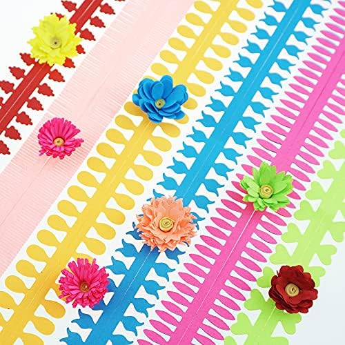 Saktopdeco Colorido papel de quilling Flowers Diy Flowers Petal Papel Tiras de quilling para iniciantes artesanato artesanal,