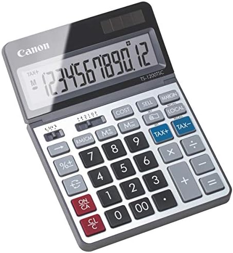 CANON USA 2468C001 CANON TS-1200TSC Desktop Calculator com tela LCD
