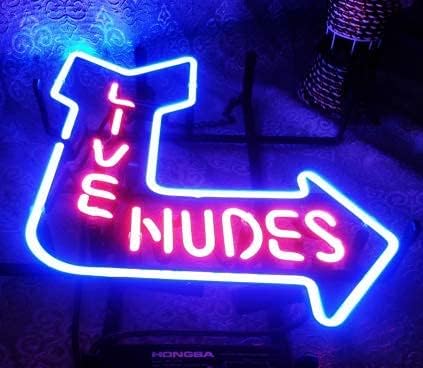 Nudes ao vivo Metal Frame Néon Sign 17''x13 '' Real Glass Neon Sign Light for Beer Bar Pub Garage Room