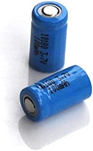 Morbex compatível para 2pcs 3.7V 10180 Bateria de íons de bateria de lítio 10180 Baterias de células de li-íons de