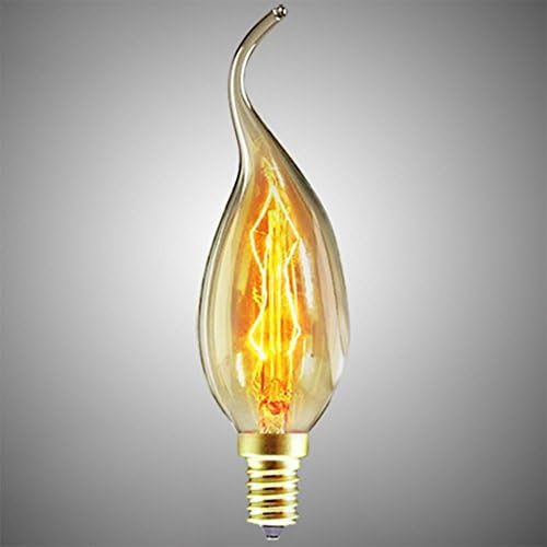 CTKCOM Vintage Antique Edison Bulbos ， Luz de lustre incandescente de 40w 40W C35 Luz de lustre incandescente ， Vidro