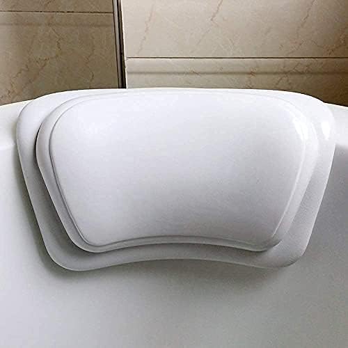 Almofadas de banho do Zfuwer Spa com copos de sucção sem deslizamento, travesseiros ergonômicos de cabeça do spa, banho