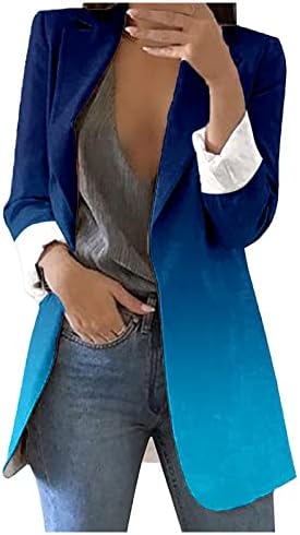 Jaqueta de escritório slim elegante casaco blusa tize corante estampado de escritório blazer casaco cardigan terno formal slave lappels de manga longa