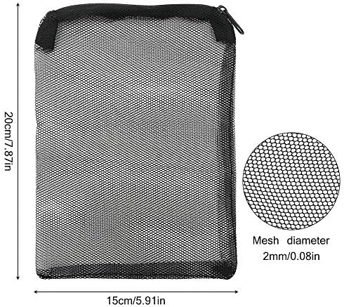 Sonku 20 PCs Sacos de filtro aquário, sacos de filtro de malha de mídia de nylon com sacos de rede reutilizáveis ​​com