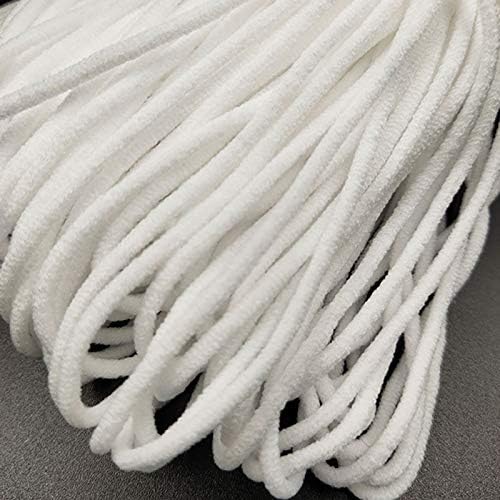 Marhashii cordão elástico de 3 mm para costurar elástico e orelha de borracha pendurada corda redonda banda elástica Diy Craft