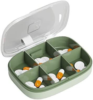 Caixa de medicina pequena caixa de armazenamento de medicina conveniente caixa de medicamentos de gabinete multi -compartimento à prova d'água caixa de comprimidos