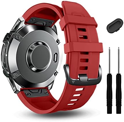 ZPJPPLX 20mm Soft Silicone Quickfit Watch Band compatível com Garmin Fenix ​​7s/Fenix ​​6S Pro/6s, pulseira de substituição