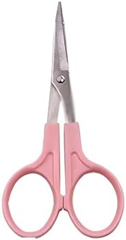 AMAYYAGYJD Craft Scissors Bordado doméstico Bordado de tesoura de couro cabeludo cortado Segurança rosa Manunhão de