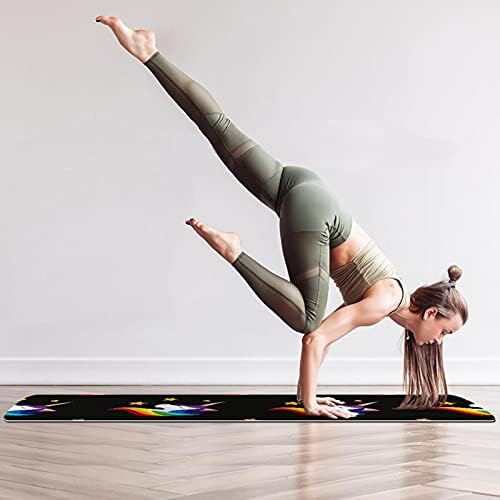 Yoga Mat Unicorn Pattern Eco Friendly Non Slip Fitness Exerche Tapete para Pilates e exercícios de piso