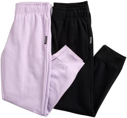 RBX Girls 'Sweats -Sort - 4 Pack Active Lã Pants