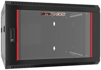 SYSRACKS - Gabinete de dados de rede - Montagem de rack 9U - Montagem de parede It Rack - Blodking - Rack de servidor - Rack de