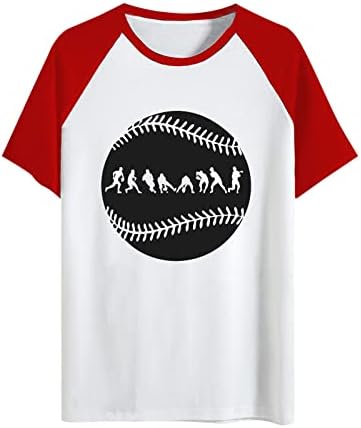 Camisa de manga comprida Mulheres para camadas 2023 masculino e feminino Raglan de mangas curtas de mangas curtas Novo amor de beisebol