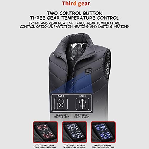 Jaqueta aquecida aquecida com colega aquecida carregamento USB para homens e mulheres mais quentes do corpo, 11 zonas de aquecimento