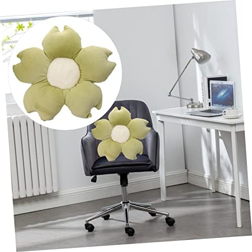 Abaodam Flower Pillow almofhion sofá travesseiro de pelúcia de brinquedo verde para o escritório das flores