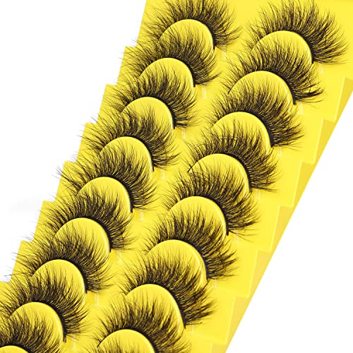 Cílios finos cílios fofos cílios de vison com gato de gato de 15 mm
