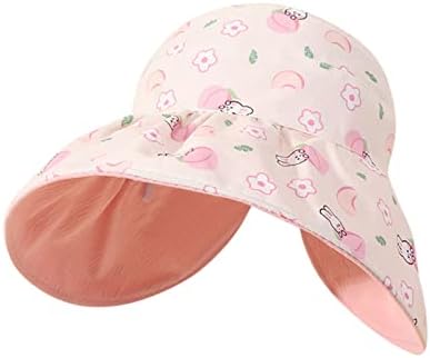 Luvas para crianças e chapéu Kids Kids Ajuste Chete solar Chapéus de proteção Summer Spring Roll dobrável bebês chapéus