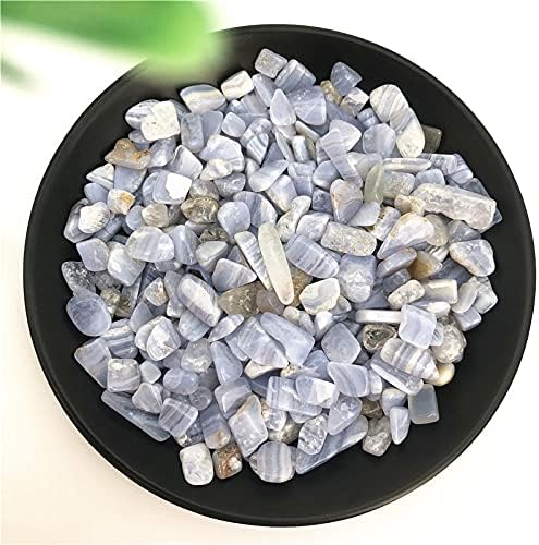 Heeqing ae216 50g 2 tamanho de renda azul de renda azul natural Cristal de cascalho de cristal lascas de rocha de cristal degaussing