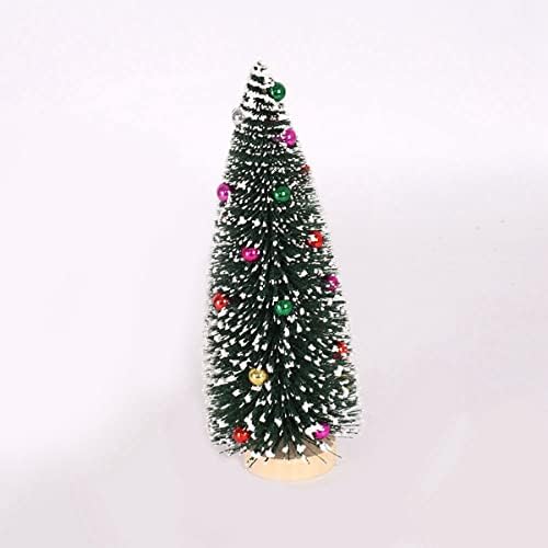 WDHOMLT Ornamentos de Natal Miniatura Árvore de Natal Colorida Combatão da Árvore de Natal Micro Cenário Paisagem Arquitetura