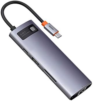 N/A 8 em 1 Tipo C Hub USB C Hub SD Reader PD Charger 100W USB 3.0 Splitter da estação de hub de hub