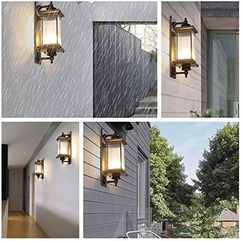 Lâmpada de parede de luzes - Lâmpada de parede minimalista à prova d'água da porta do pátio da porta da villa villa