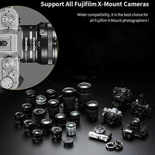 Commlite Macro Extension Tubes 10+16mm compatível automático com Fujifilm X-T30 X-H1 X-T4 E4 Câmeras x Lentes de Montagem