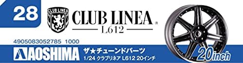 Aoshima 1/24 A série de peças sintonizadas nº28 Club Linea L 612 20 polegadas