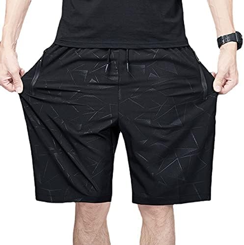Ymosrh shorts masculinos de verão de seda de seda de seda rápida lazer esportivo de plus size shorts de praia