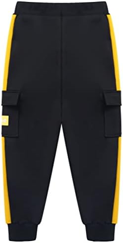 calça de corredor de carga e fáceis para meninos esportes de calças atléticas da cintura elástica da cintura de macacão
