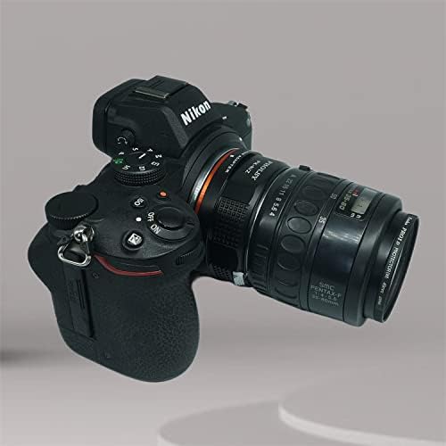 Adaptador de montagem em lentes Pholsy Compatível com lente Pentax K PK para Nikon Z Mount Camera Body Compatível com Nikon Z FC, Z30, Z9, Z8, Z6 II, Z7 II, Z6, Z7, Z5, Z50